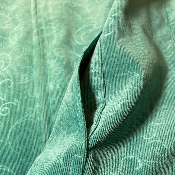 🎉HP🎉Christopher & Banks Petite Sea Green Corduroy Jacket - Picture 8 of 12